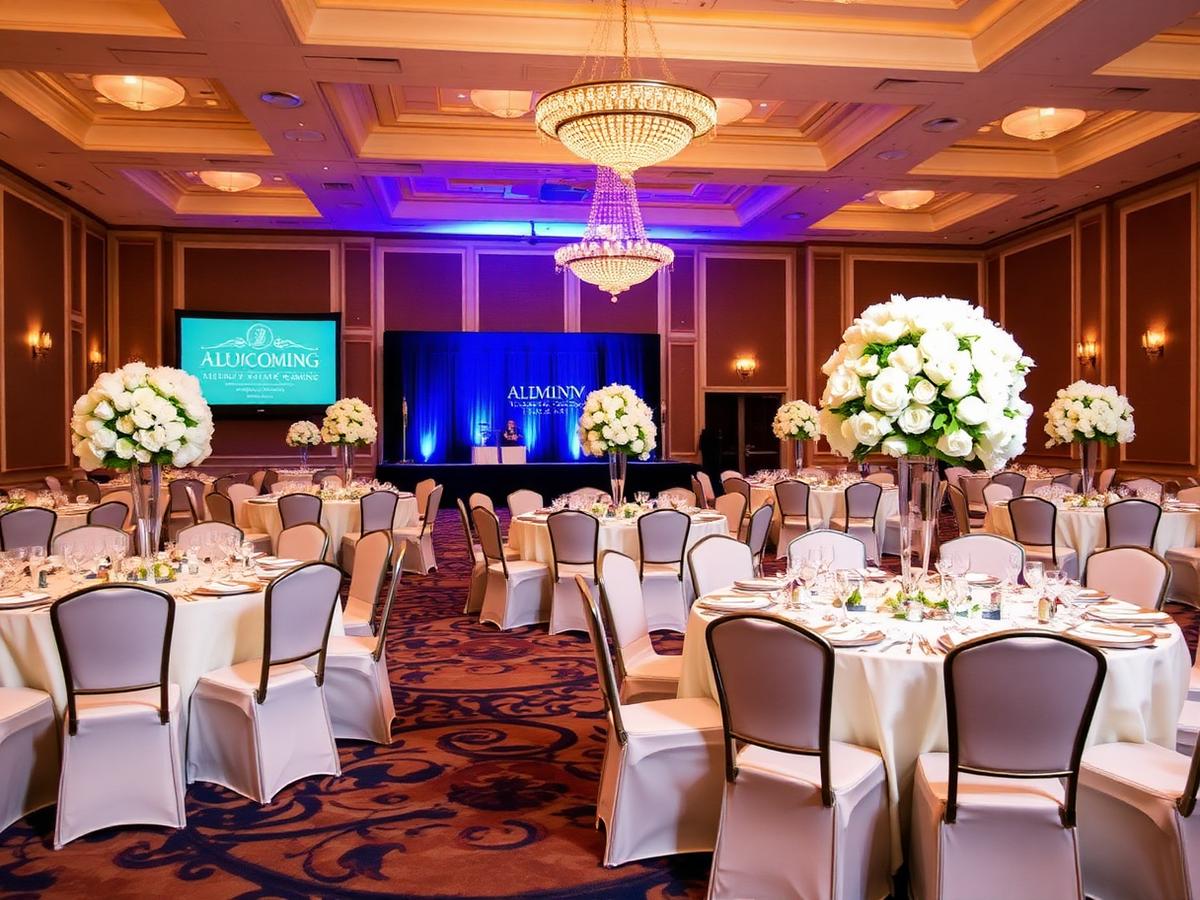 Elegant ballroom set for HOCO 2027 gala